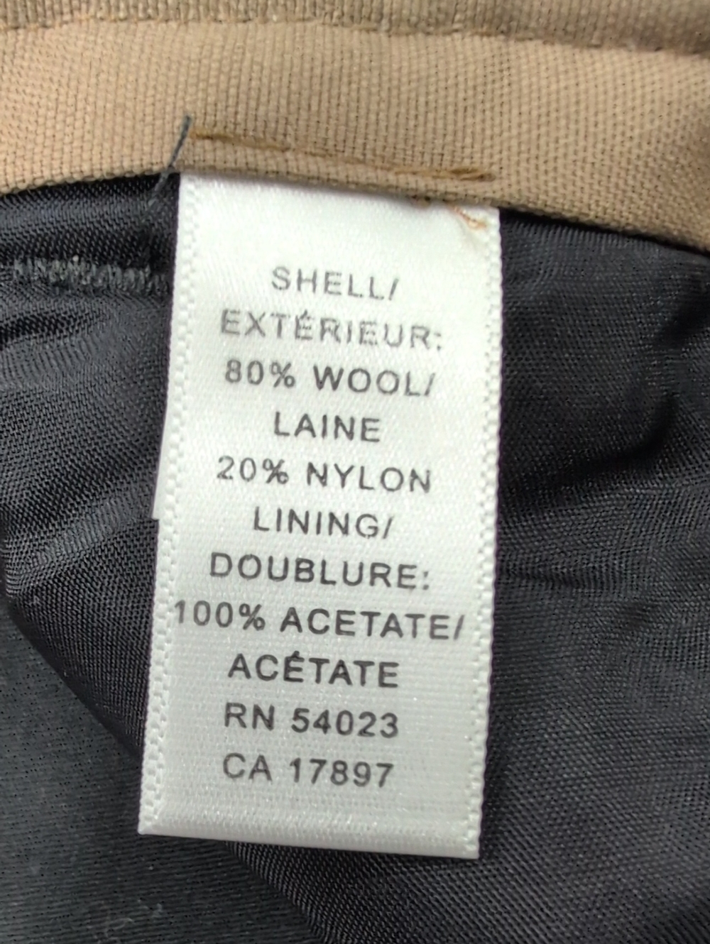 Banana Republic Men's Wool Flannel Pant - Picture 5 of 11